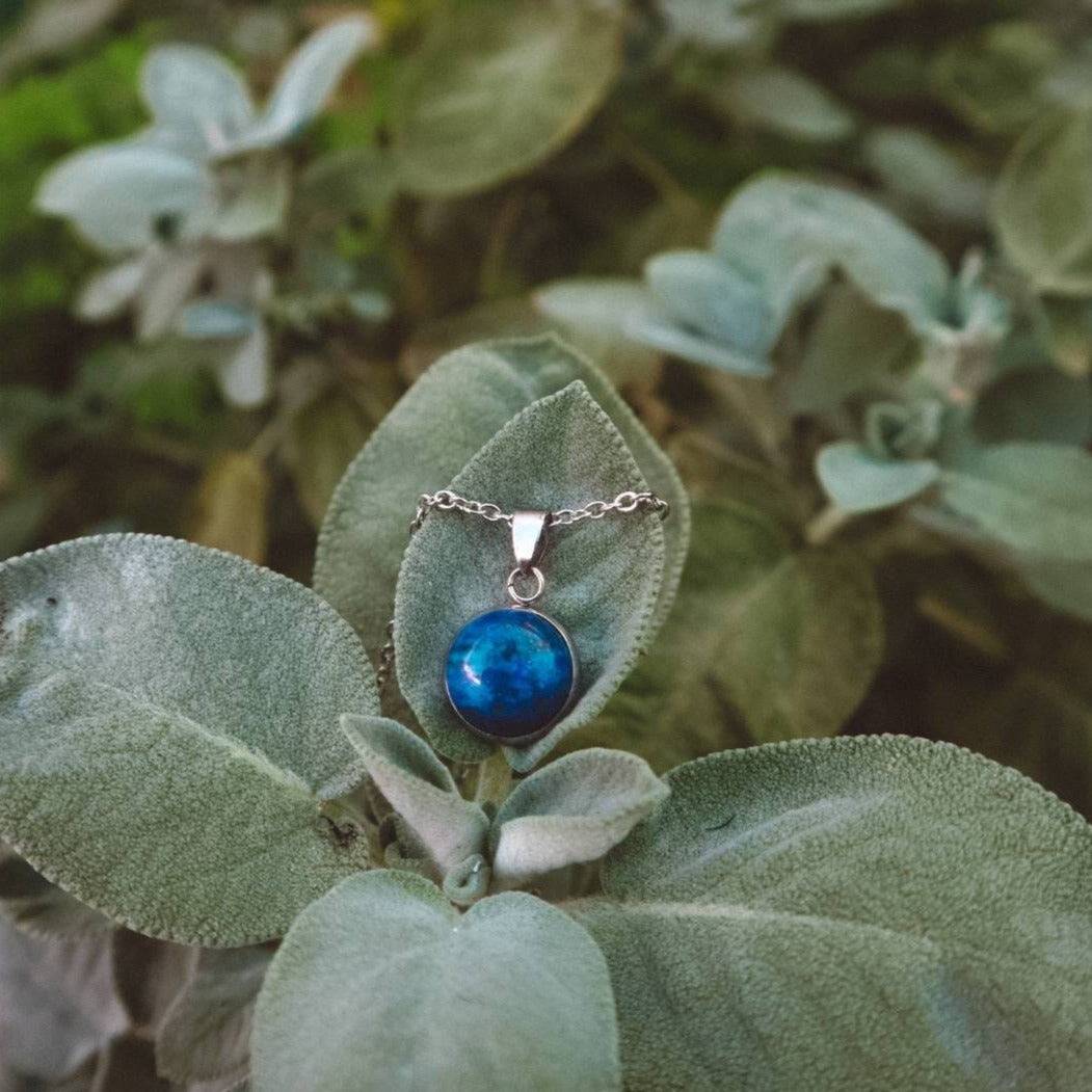 DAYA Lapis Lazuli Necklace - Silver