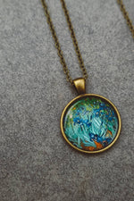 Load image into Gallery viewer, Vincent Van Gogh Art Prints Pendant Necklaces - Bronze
