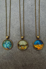 Load image into Gallery viewer, Vincent Van Gogh Art Prints Pendant Necklaces - Bronze
