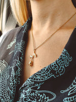 Load image into Gallery viewer, Rose Pendant Necklace - Gold

