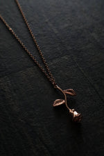 Load image into Gallery viewer, Rose Pendant Necklace - Rose Gold
