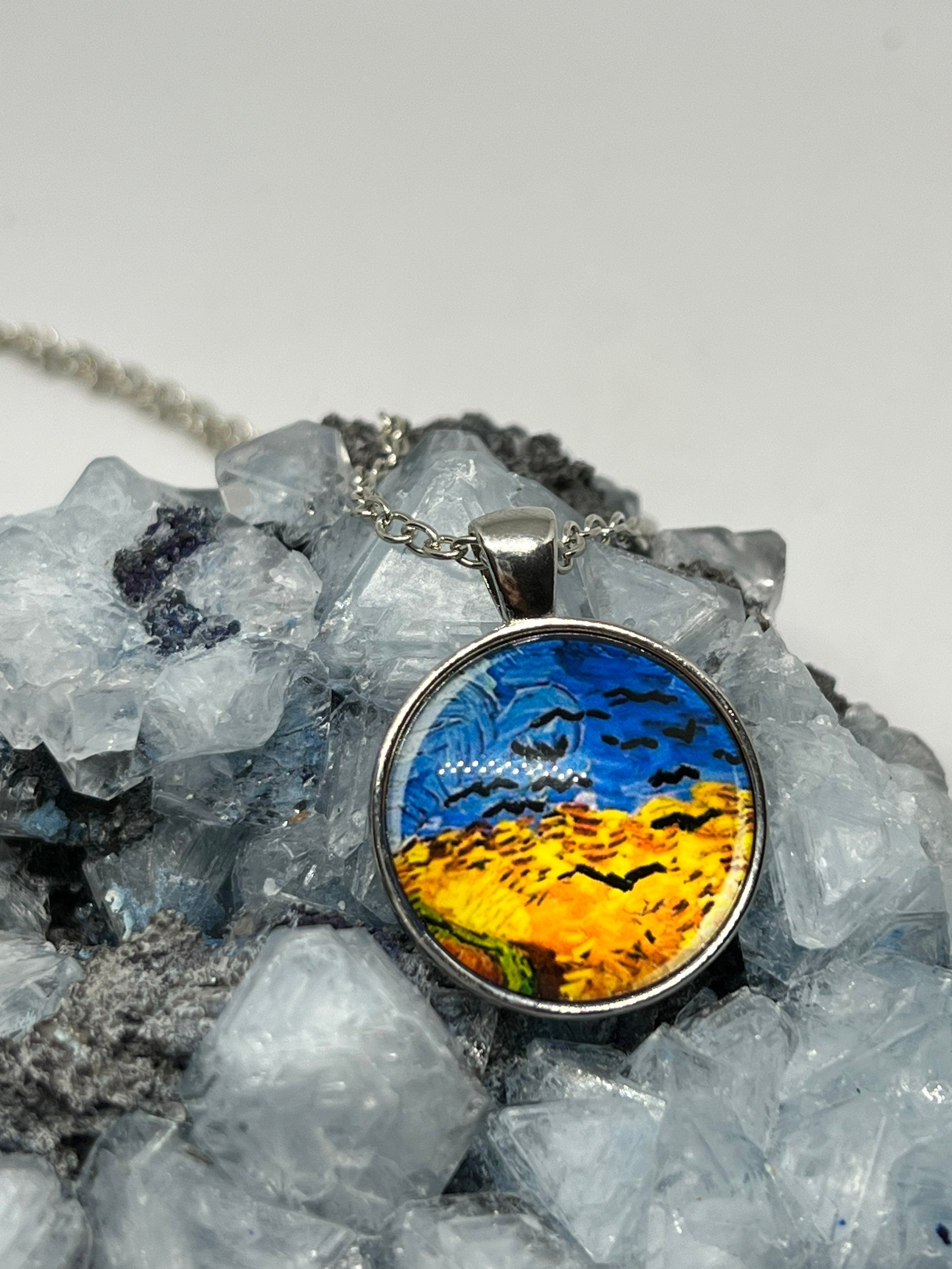 Vincent Van Gogh Art Prints Pendant Necklaces - Silver