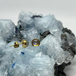 Load image into Gallery viewer, Labradorite Stud Earrings - Gold
