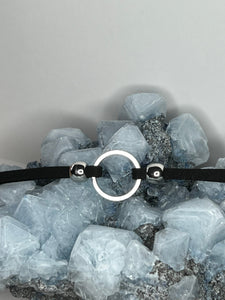 Silver O Ring Choker Necklace