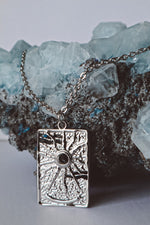 Load image into Gallery viewer, Sunscape Sun Charm Pendant necklace - Silver
