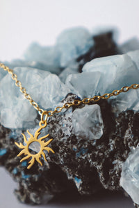 Sun and Moon Necklace - Gold