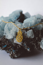 Load image into Gallery viewer, Pineapple Charm Necklace - Gold
