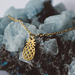 Load image into Gallery viewer, Pineapple Charm Necklace - Gold
