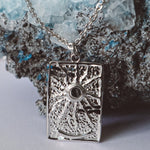 Load image into Gallery viewer, Sunscape Sun Charm Pendant necklace - Silver
