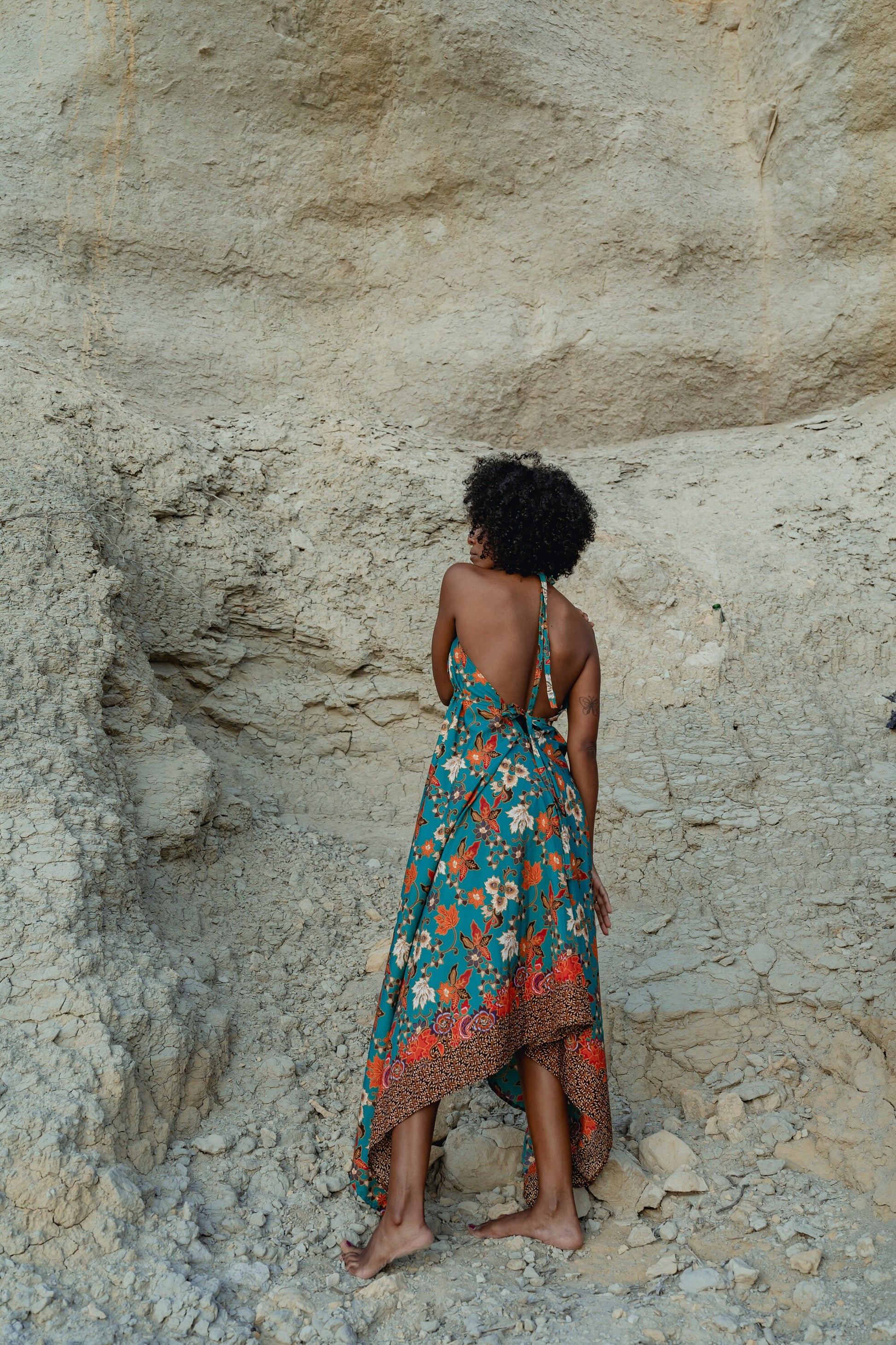 blue floral silk dress, floor length silk dress, wedding guest silk dress, garden party dress, floral dress silk, bali silk dress, boho silk dress, bohemian dress long, floral print silk dress, handmade silk dress, summer silk dress