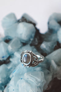 Labradorite Dainty Ring - Silver