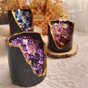 Crystal Geode Candle - Jelly Wax