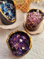 Load image into Gallery viewer, Crystal Geode Candle - Jelly Wax
